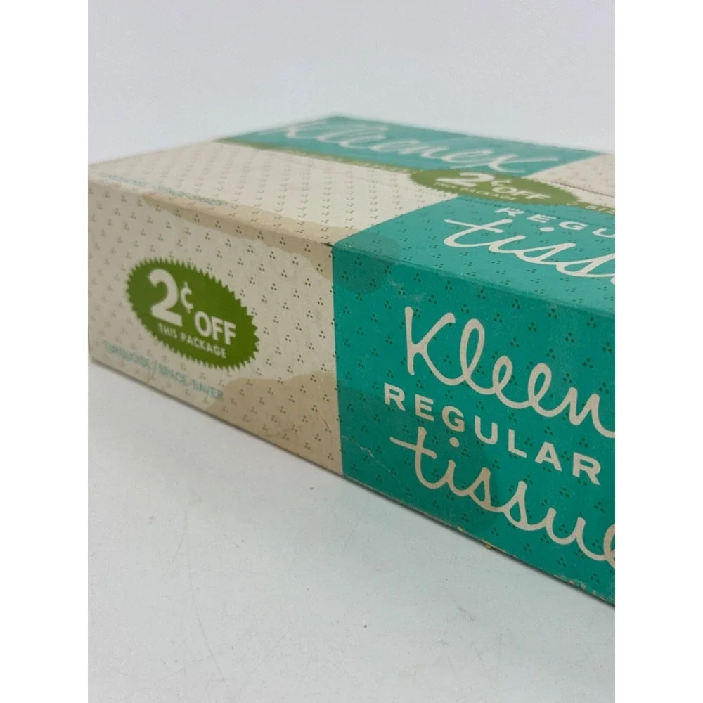 Vintage Kleenex Tissues‎ Pure White 1938 SIZE 9.33